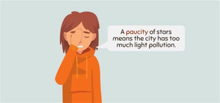 In a sentence paucity?