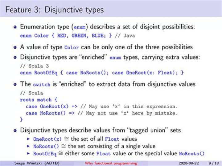 Why we use disjunctive?
